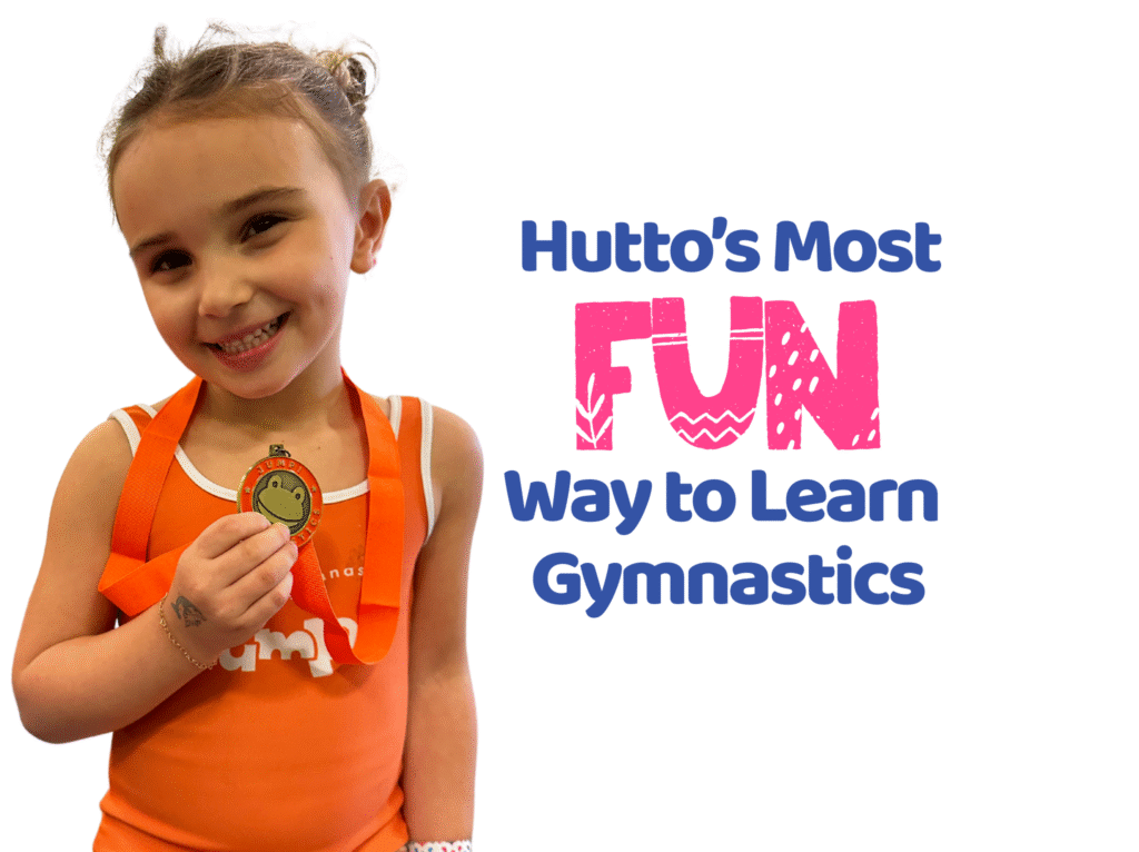 Gymnastics girl building confidence