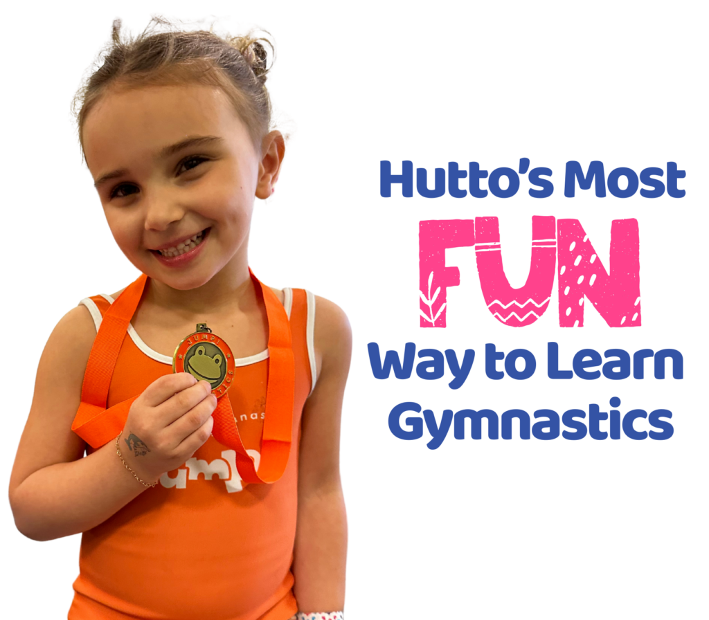 Gymnastics girl building confidence