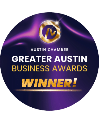 Greater Austin Business Awards winner for entrepreneurial vision and customer experience